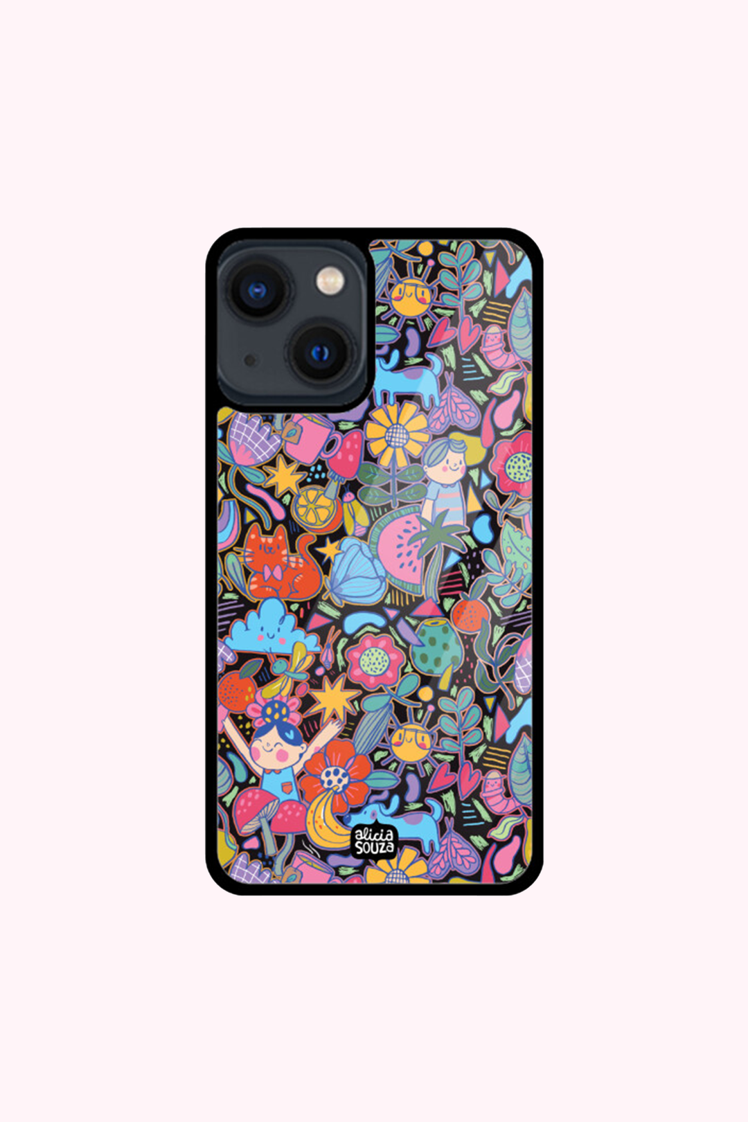 Whimsical Fantasy Garden Glass iPhone Cover