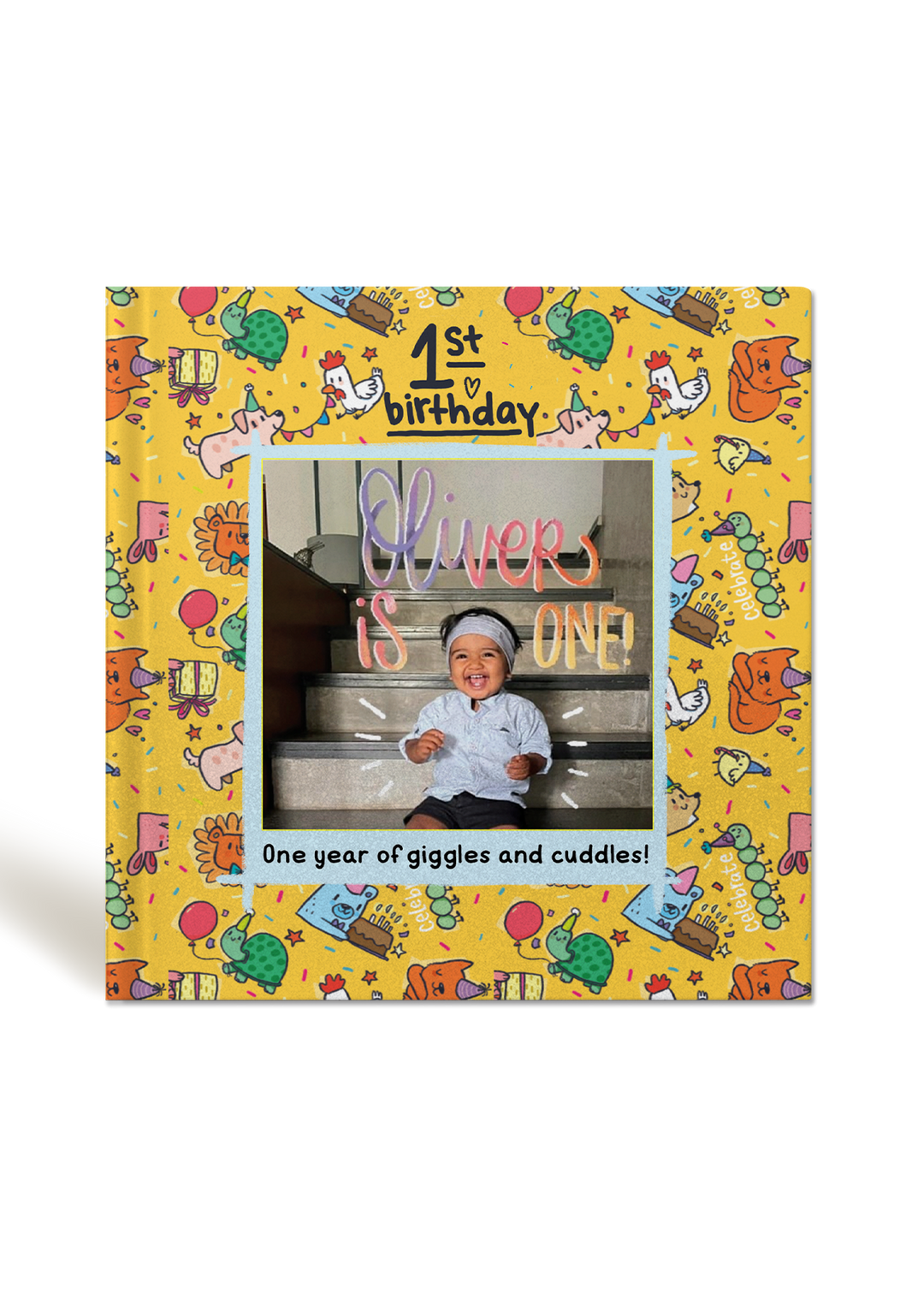Kids  1st Birthday Custom Photobook - Medium