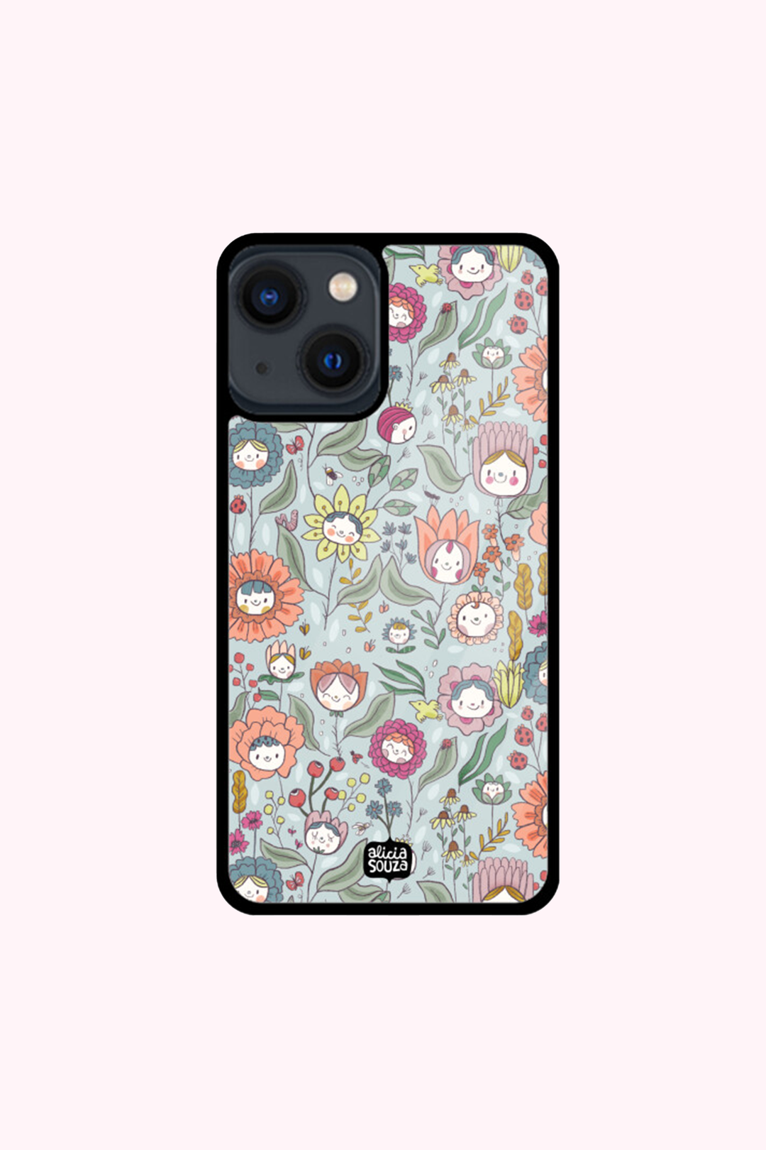 Floral Glass iPhone Cover