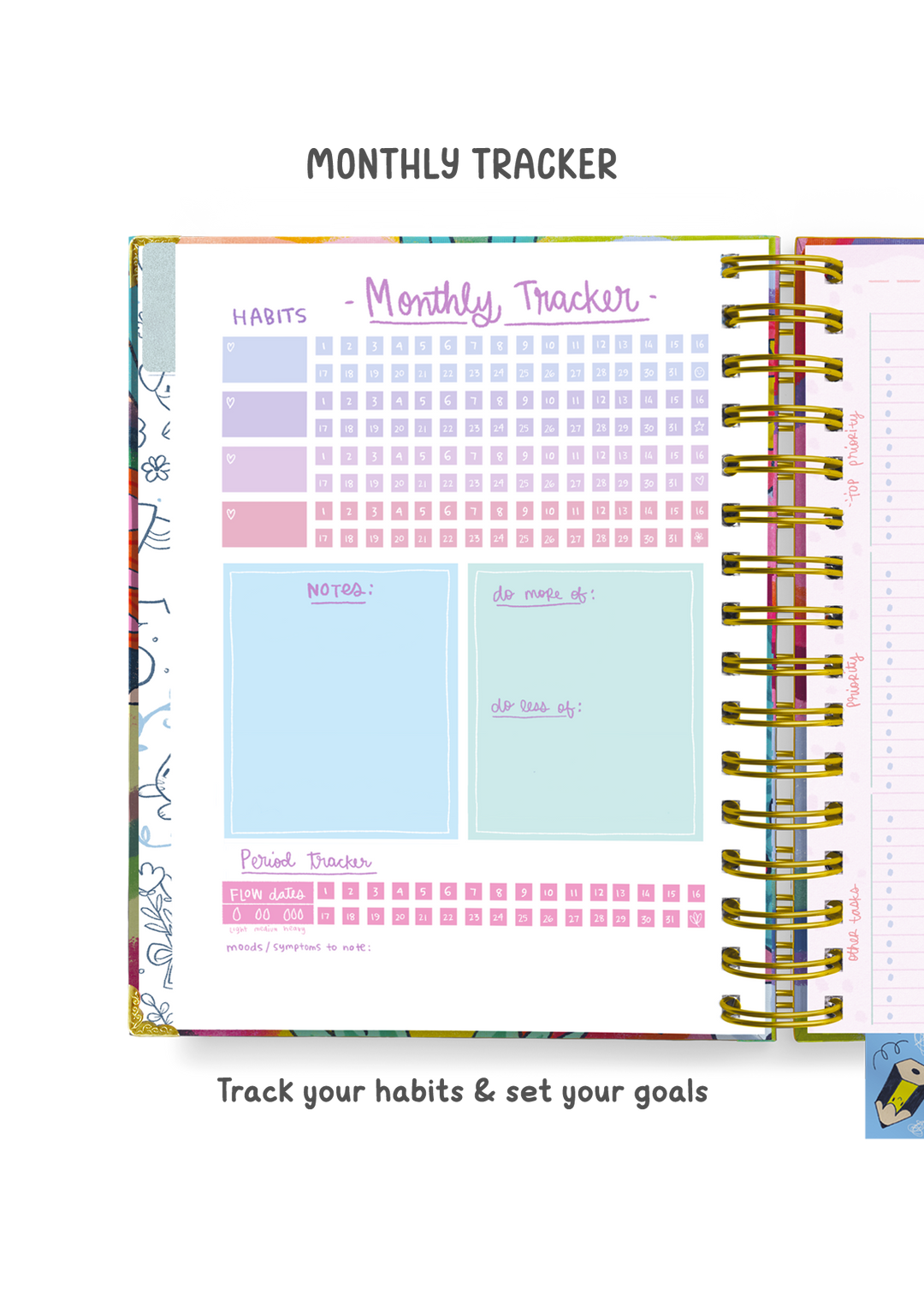 The Ultimate Joy Undated Wiro Planner + Pocket Planner + Sticker Book + Box