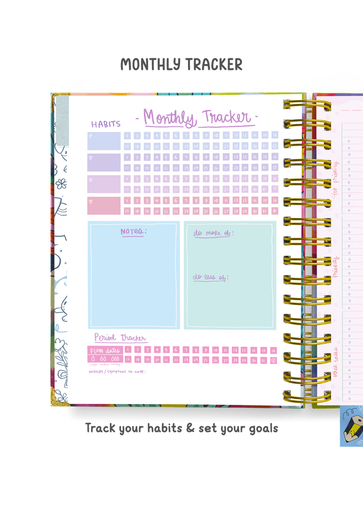 The Ultimate Joy Undated Wiro Planner + Pocket Planner + Sticker Book + Box