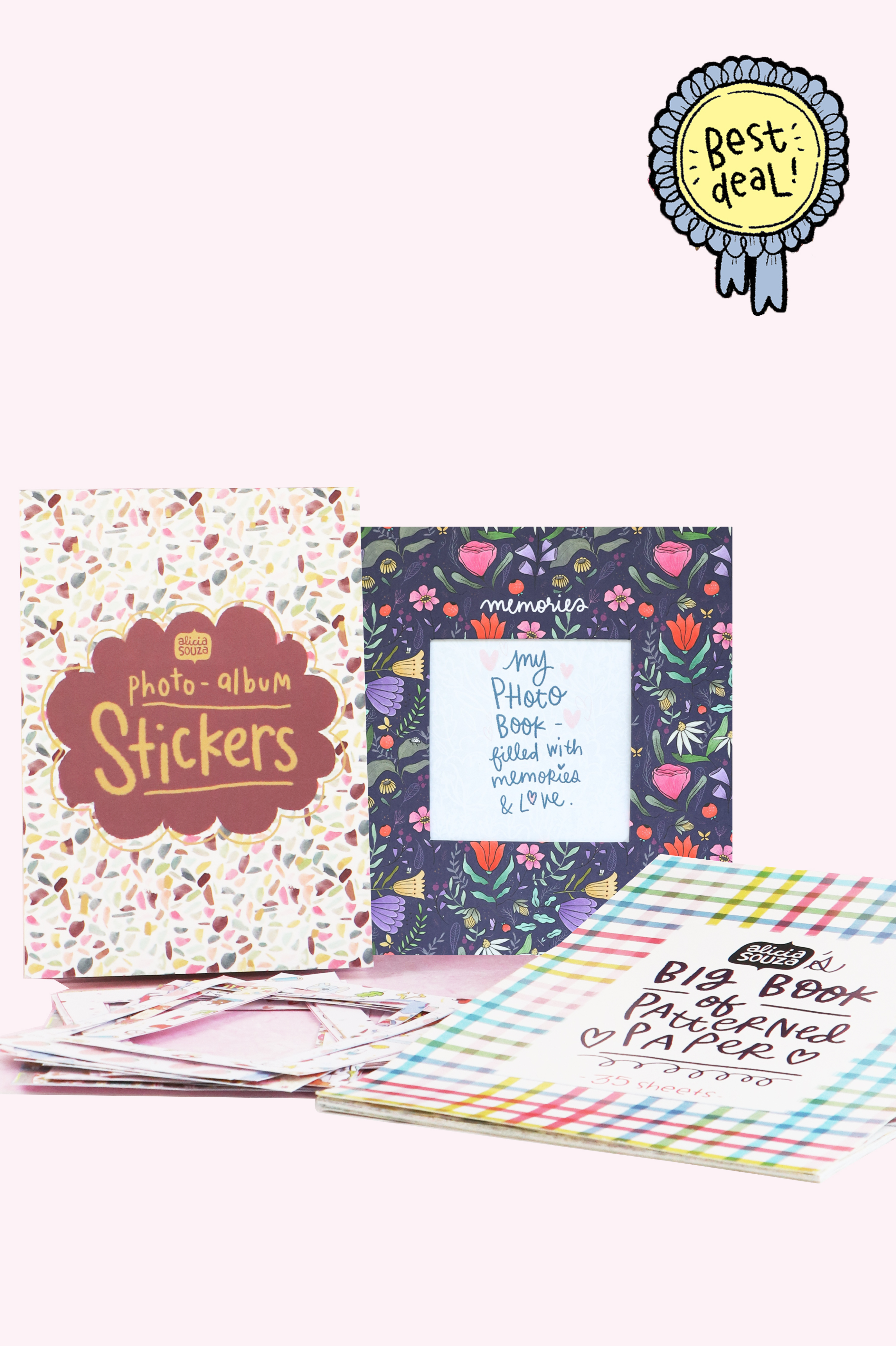 Purple Floral Mini Photo Album Combo – Alicia Souza