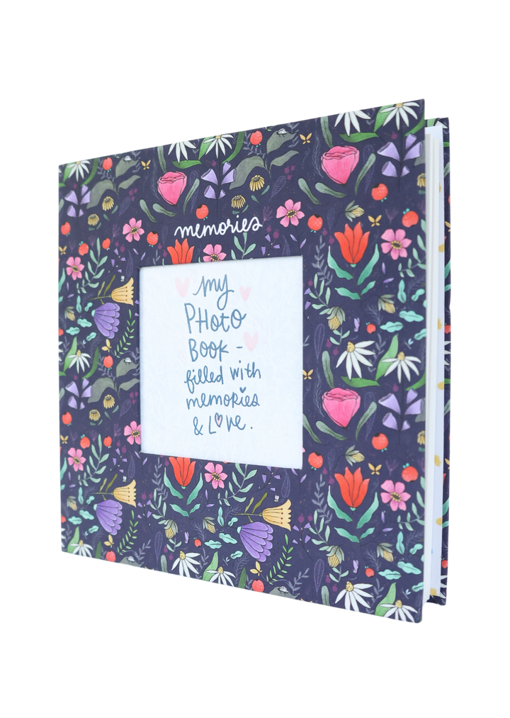 Purple Floral Mini Photo Album