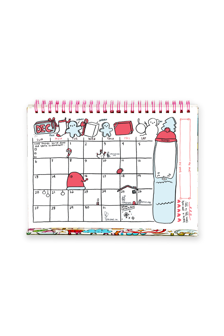 2026 Calendoodler 2-in-1 Desk Calendar + Notebook