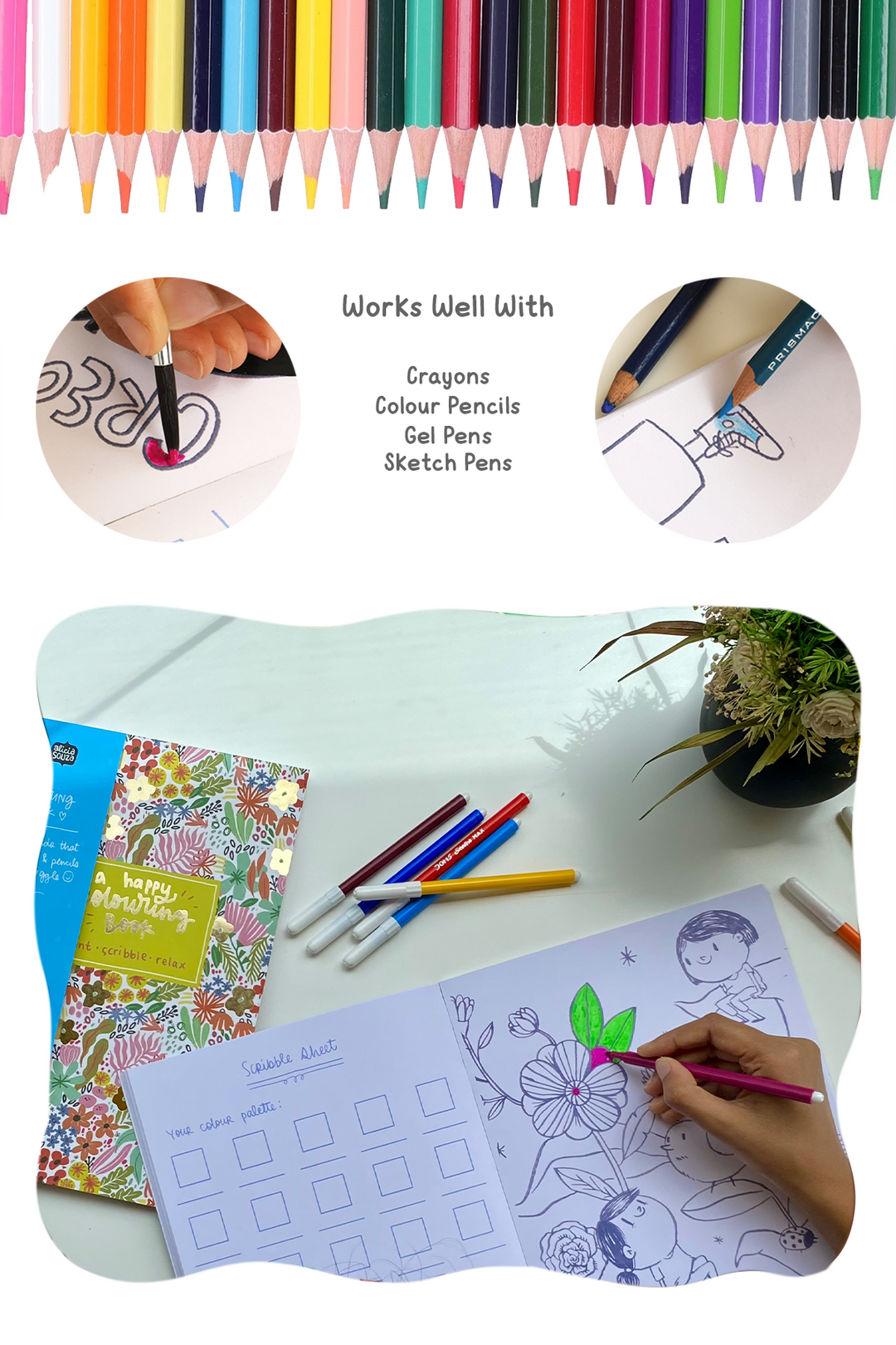 Happy Colouring Book