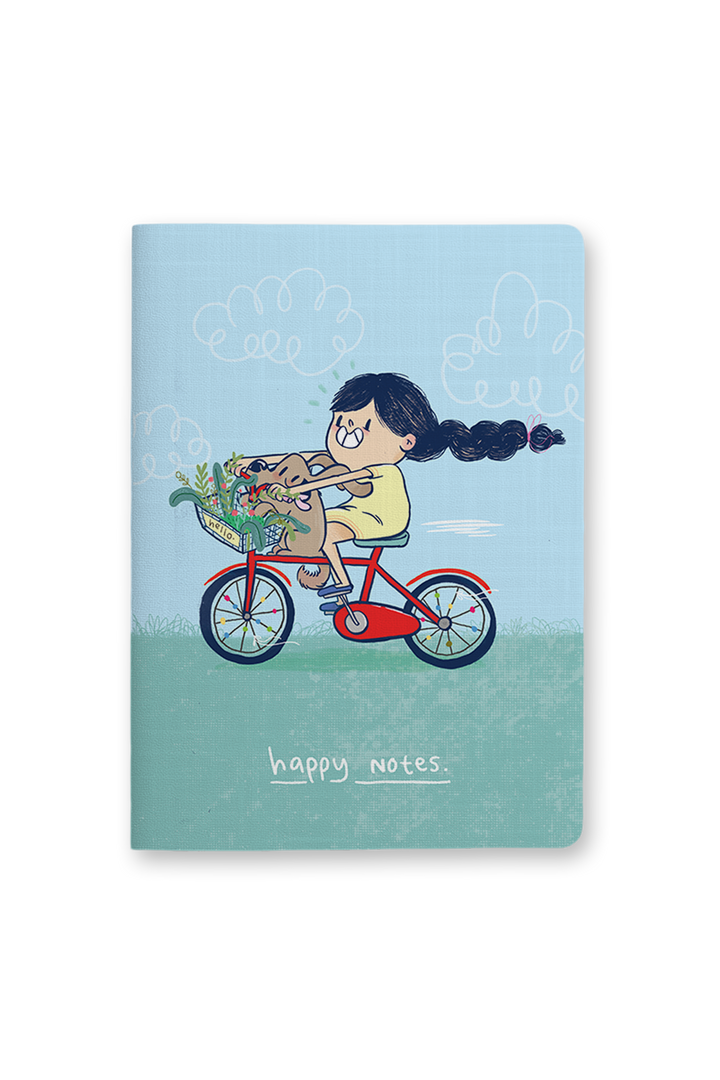 Happy Notes Saddle Stitch Notebook