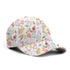 White Floral Cap