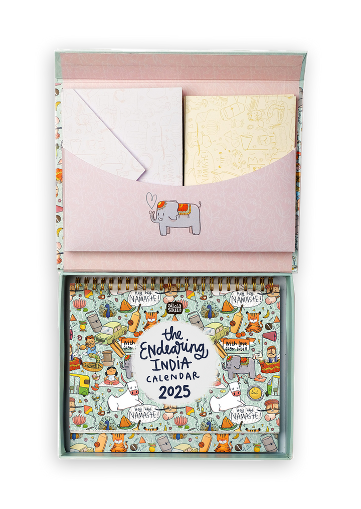 2025 Endearing Desk Calendar