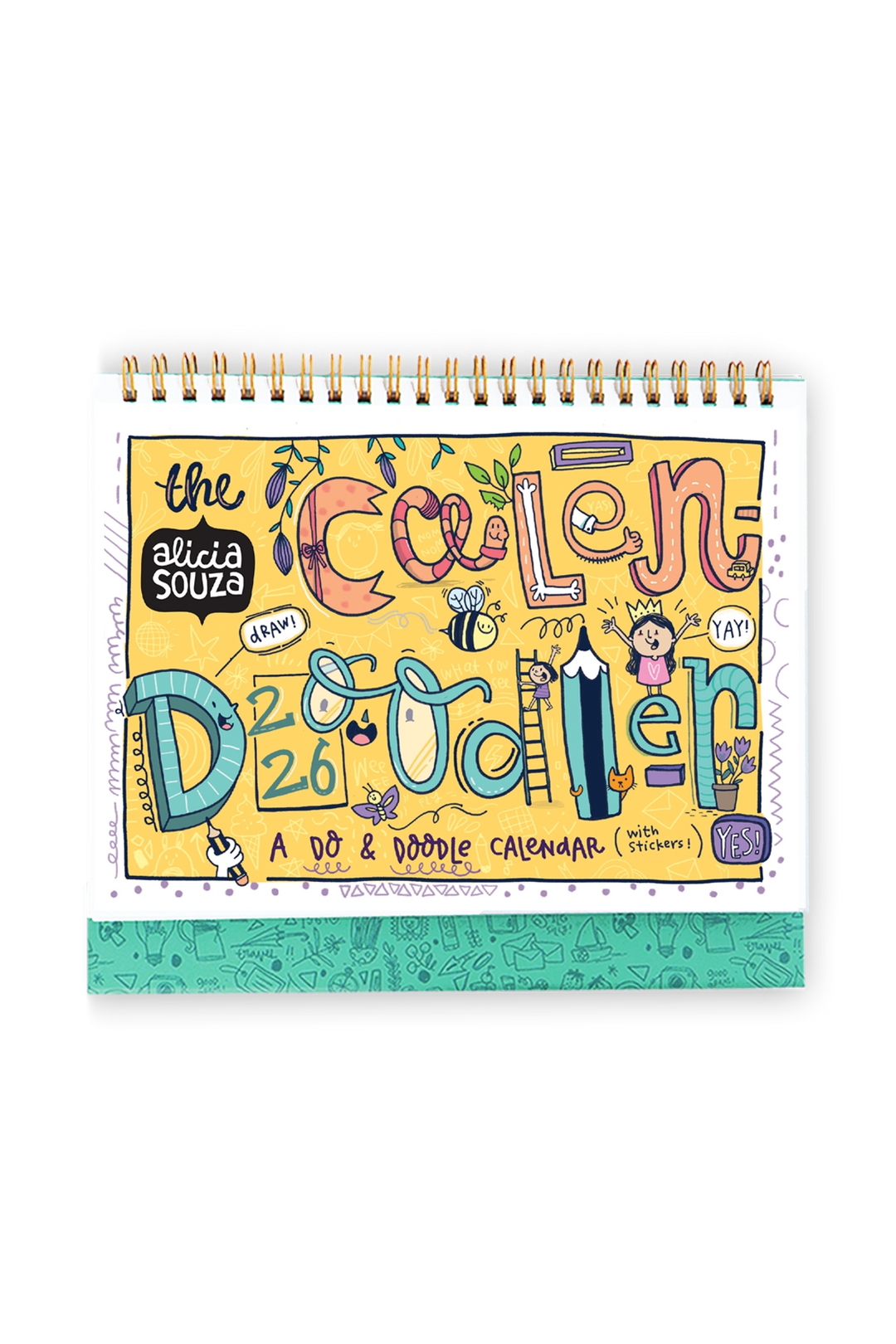 2026 Calendoodler Desk Calendar