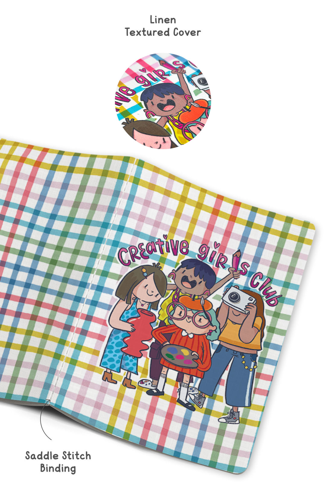 Creative Girls Club Saddle Stitch Notebook