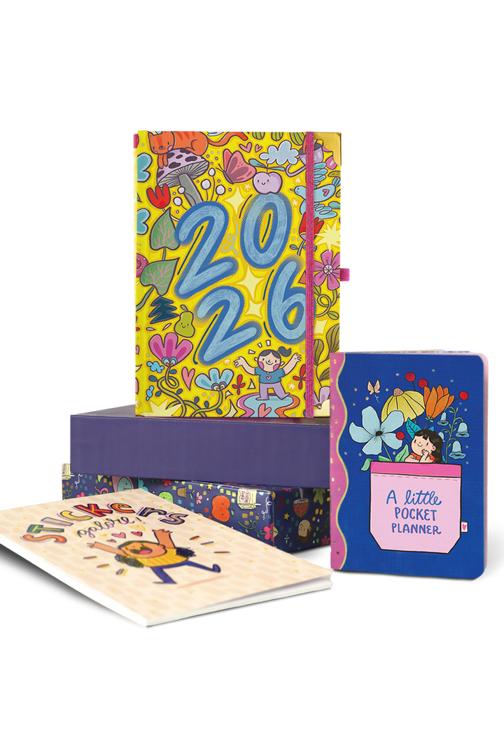 The Ultimate 2026 Hardbound Planner + Pocket Planner + Sticker Book
