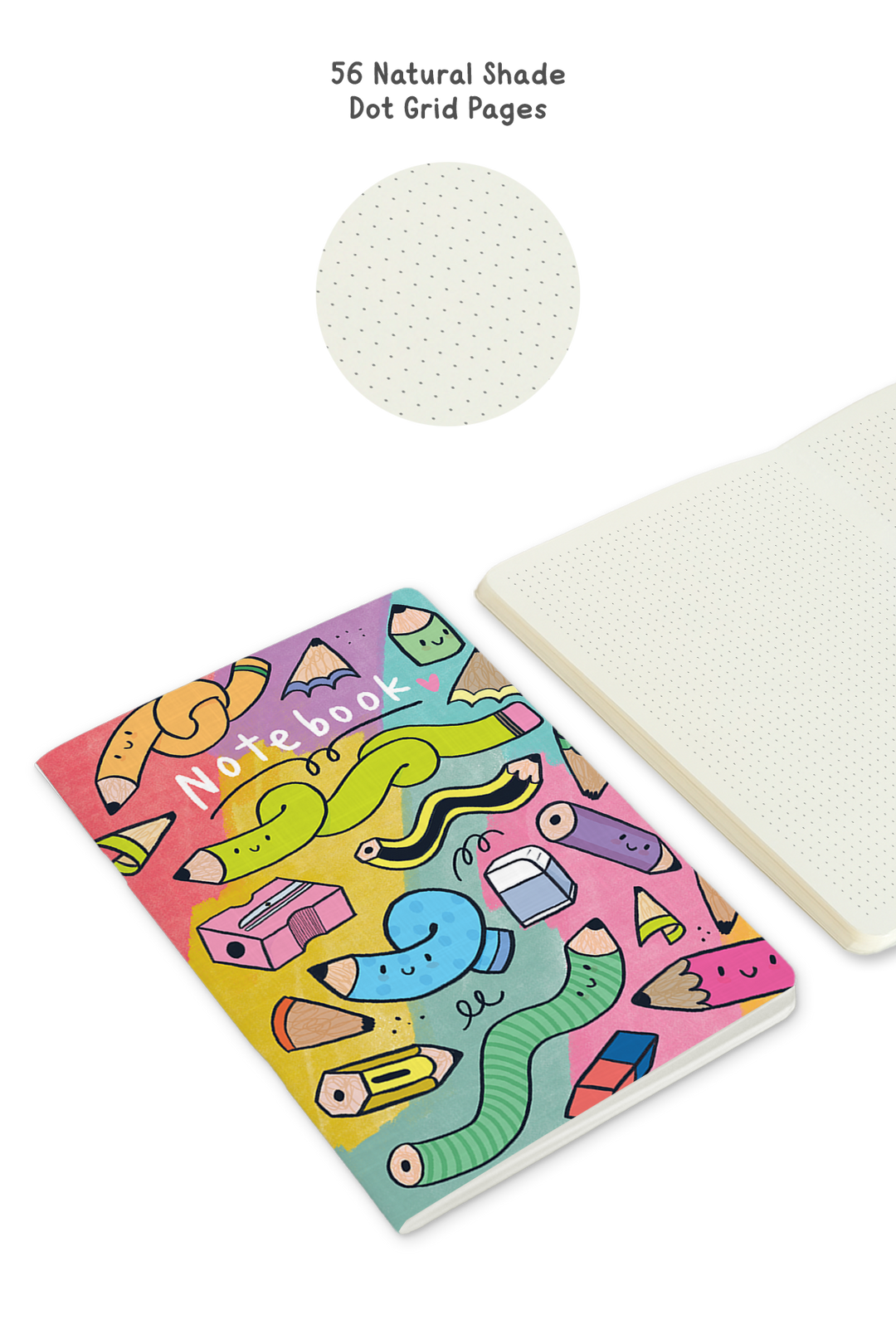 Squiggly Pencils Saddle Stitch Notebook