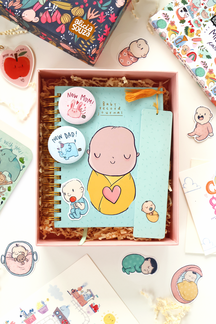 Baby Journal Gift Box Set