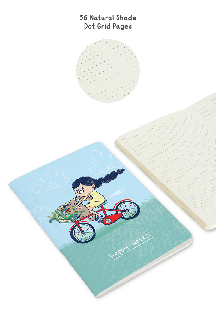 Happy Notes Saddle Stitch Notebook