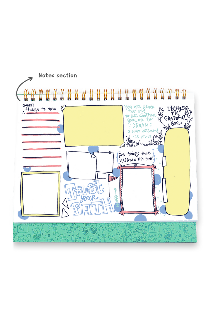 2026 Calendoodler Desk Calendar