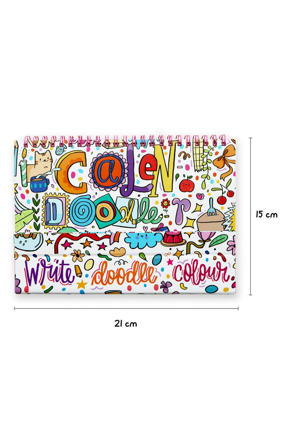 2026 Calendoodler 2-in-1 Desk Calendar + Notebook