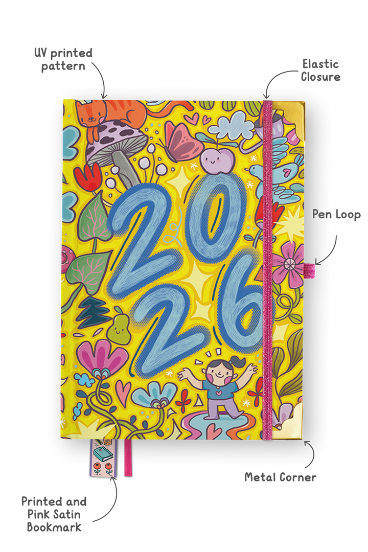 The Ultimate 2026 Hardbound Planner + Pocket Planner + Sticker Book