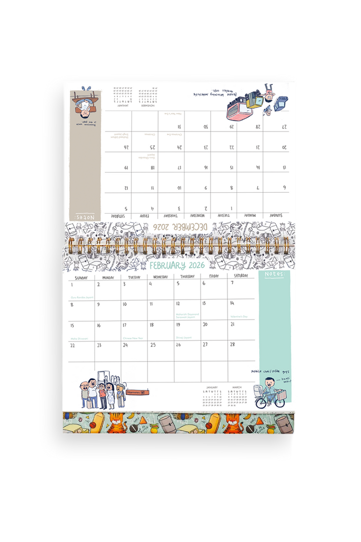 2026 Endearing Desk Calendar