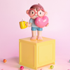 All You Need Is Love & Caffeine Collectible PVC Figure