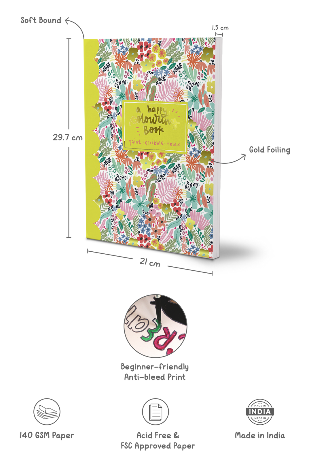 Happy Colouring Book