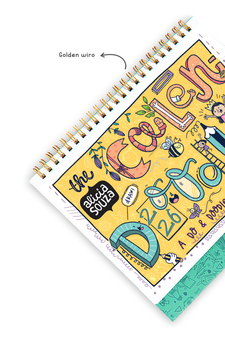 2026 Calendoodler Desk Calendar