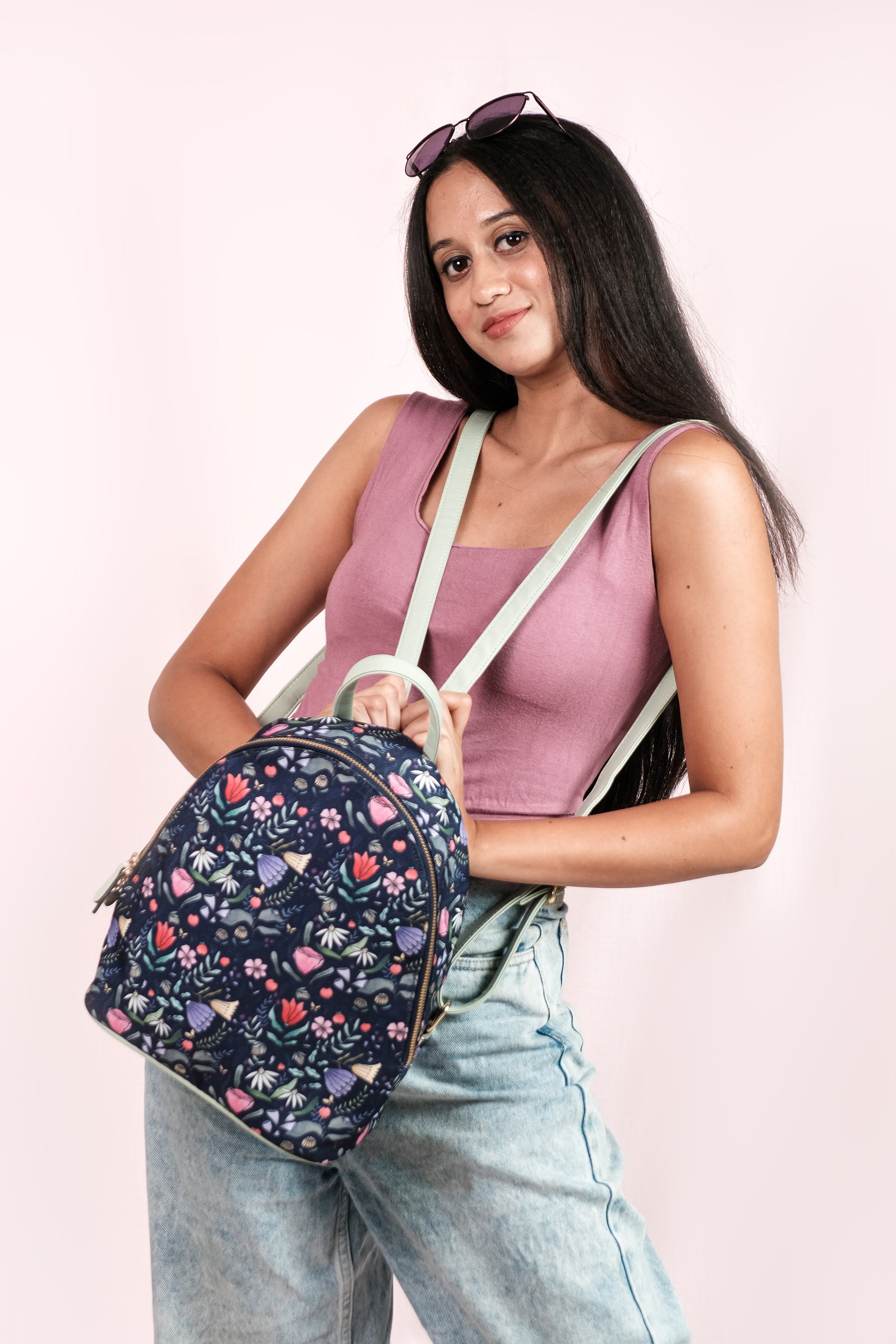 Womens outlet floral backpack