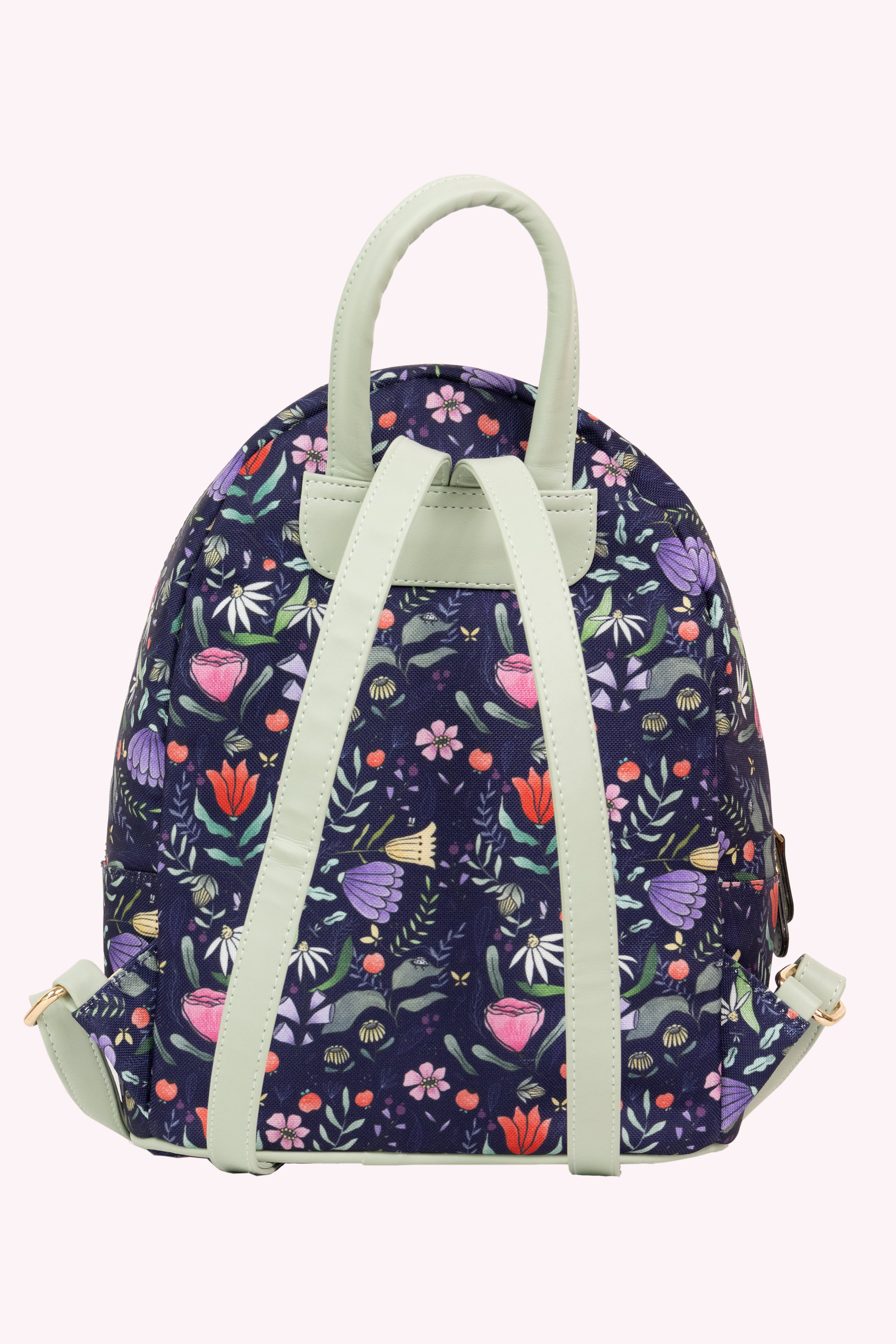 Purple Floral Backpack Alicia Souza