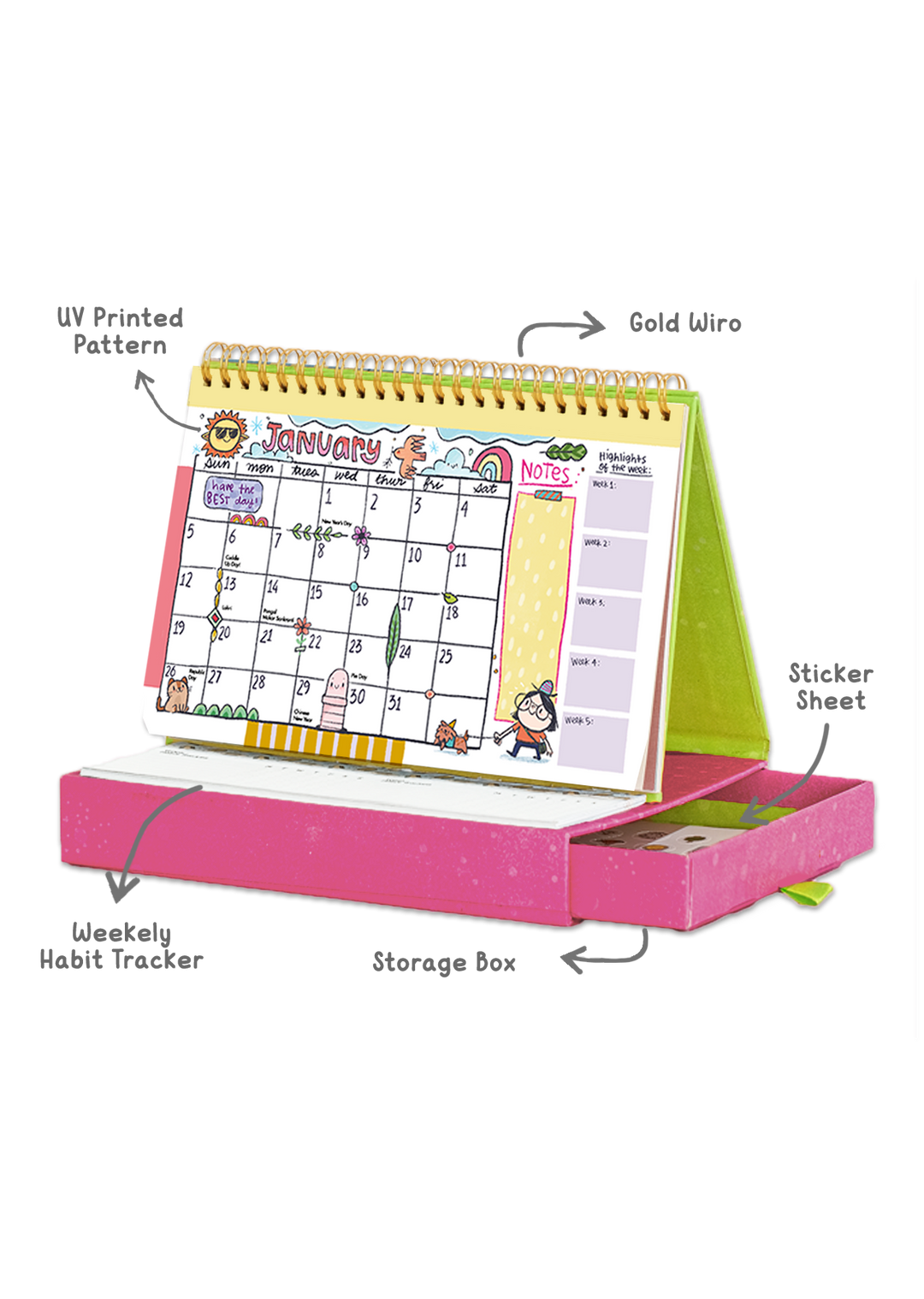 2025 Bits & Bobs Desk Calendar