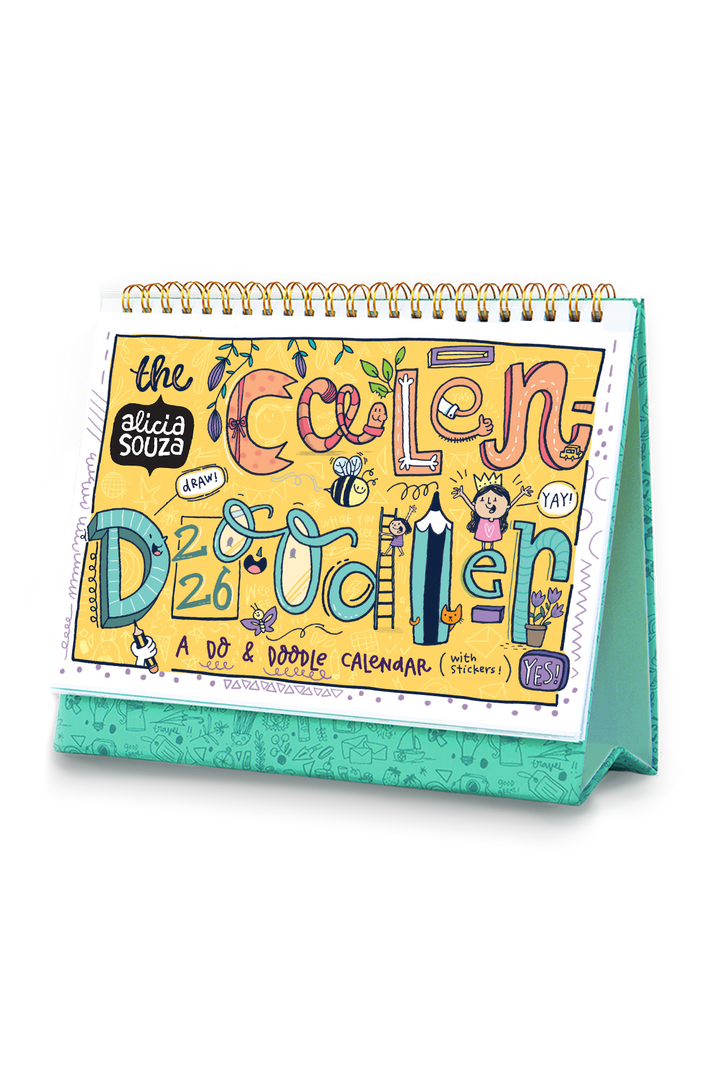 2026 Calendoodler Desk Calendar