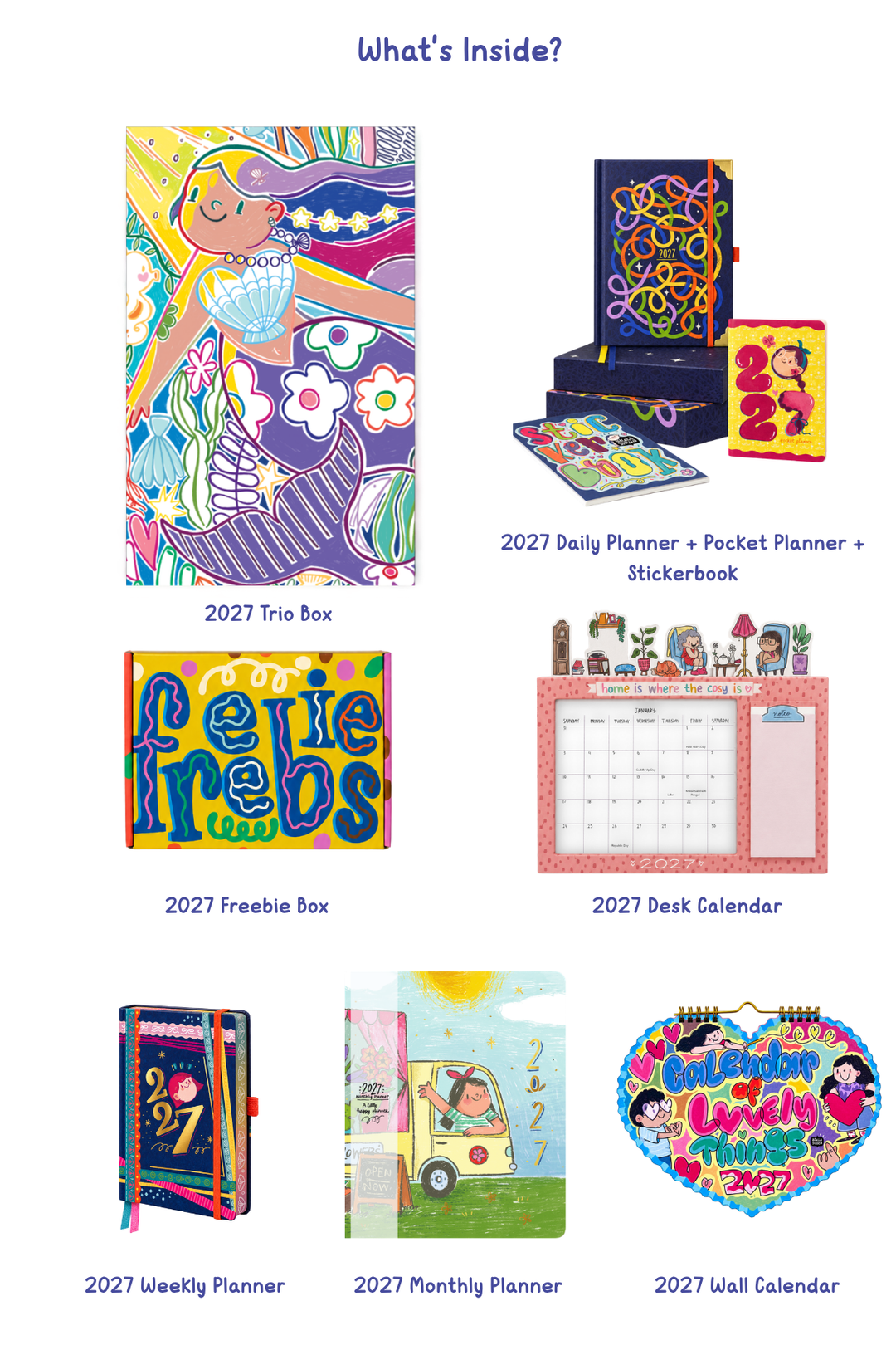 The 2027 Ultimate Set - Daily Planner TRIO + Freebie Box + Monthly & Weekly Planner