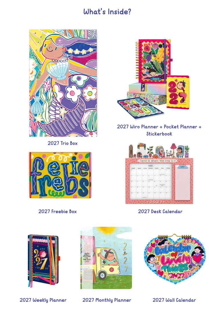 The 2027 Ultimate Set - Wiro Planner TRIO + Freebie Box + Monthly & Weekly Planner