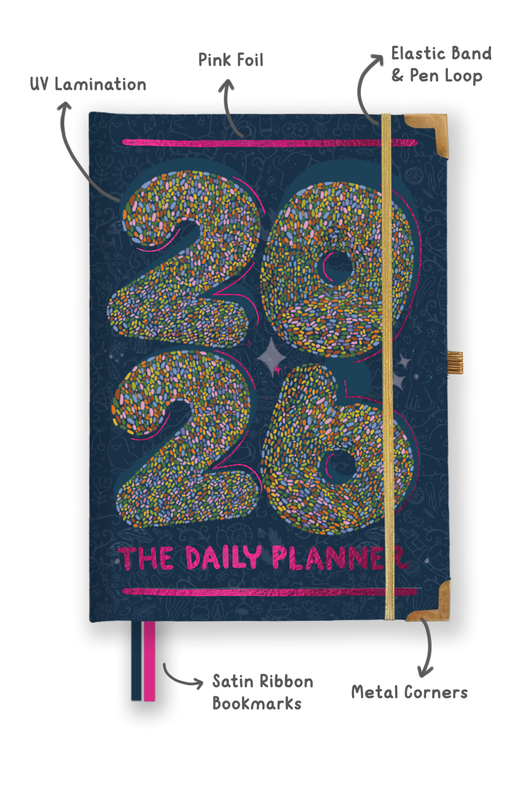 2026 Ultimate Daily Planner + Stickerbook