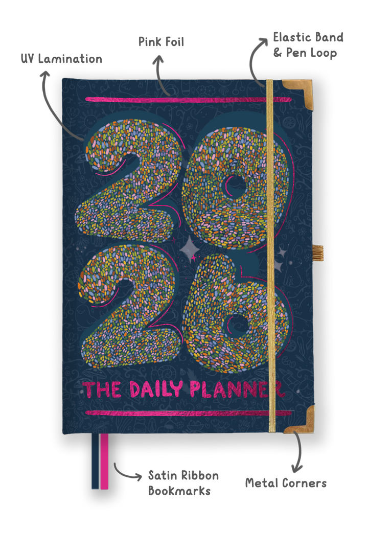 2026 Ultimate Daily Planner + Stickerbook