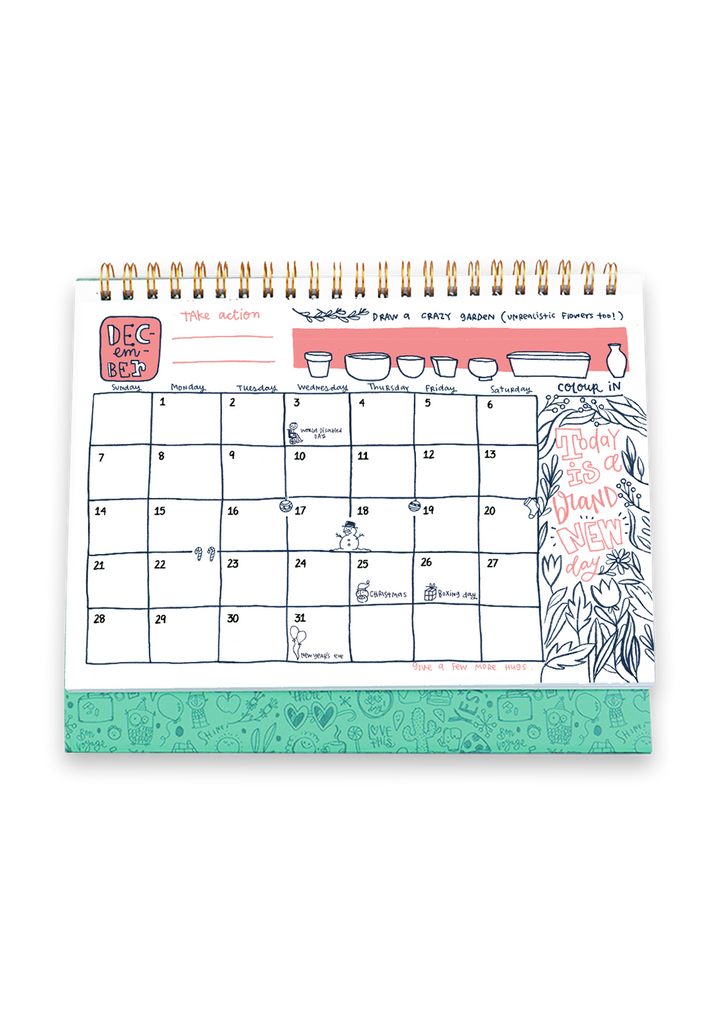 2025 Calendoodler Desk Calendar