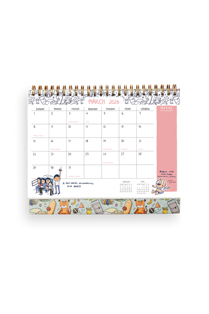 2026 Endearing Desk Calendar