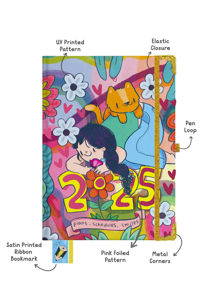 The Ultimate 2025 Hardbound Planner + Pocket Planner + Sticker Book