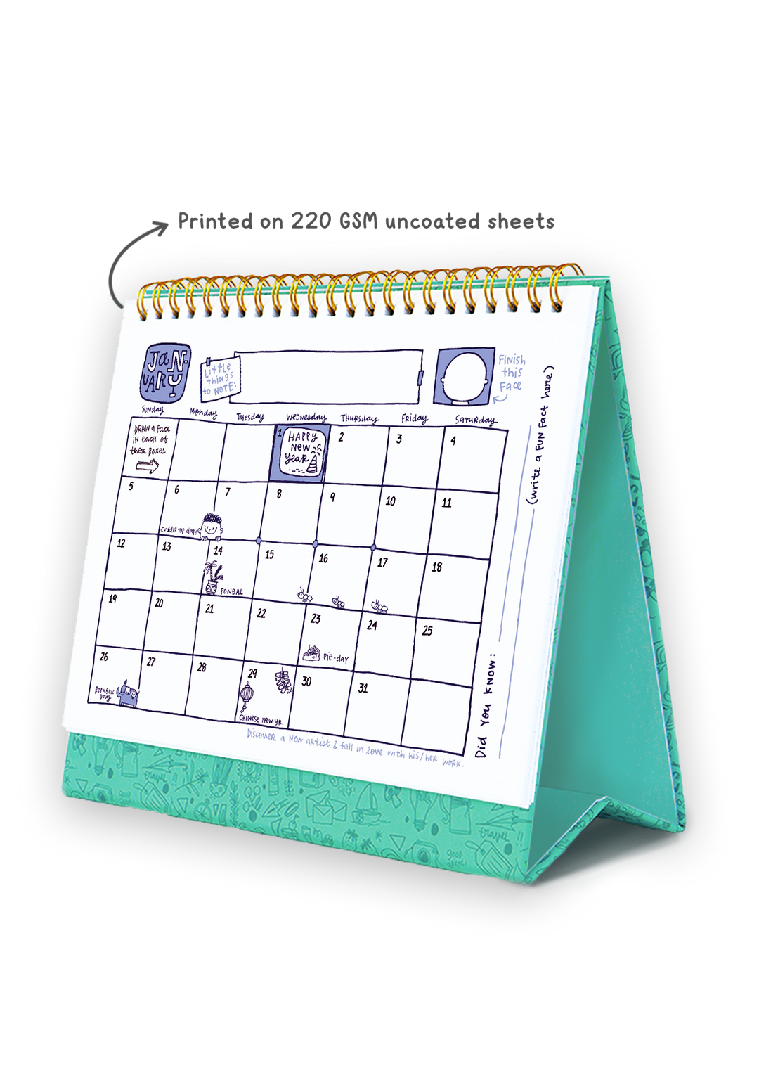 2025 Calendoodler Desk Calendar