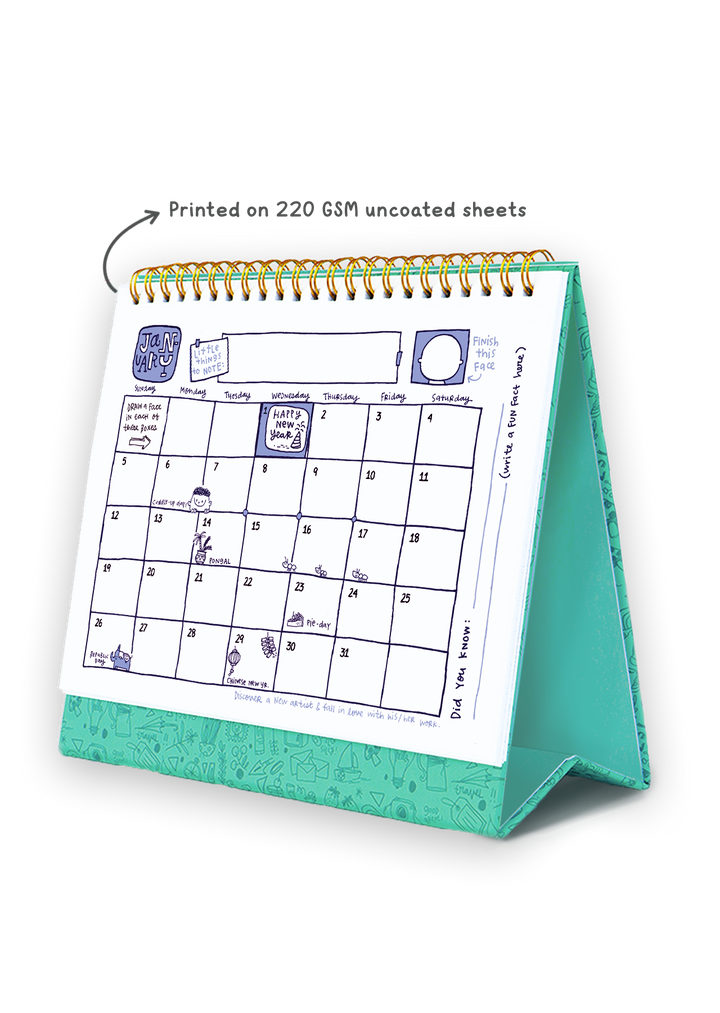 2025 Calendoodler Desk Calendar