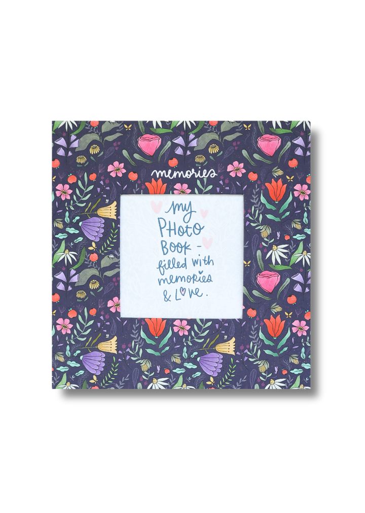 Purple Floral Mini Photo Album