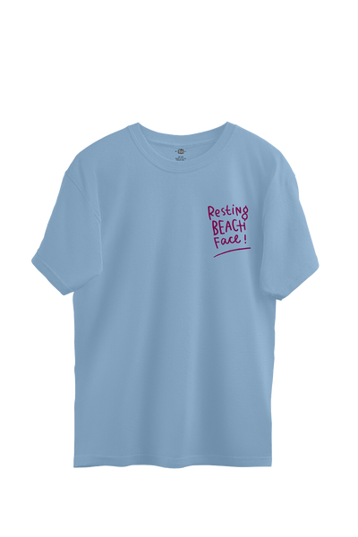 Beach Face Oversized T-Shirt