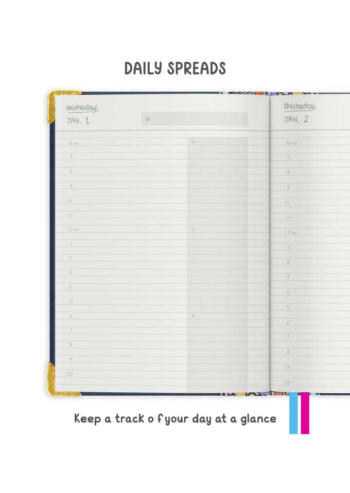 2025 Daily Planner  + Weekly Planner Combo