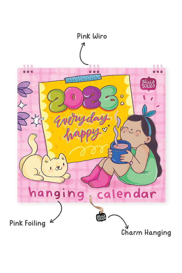 2026 Everyday Happiness Wall Calendar