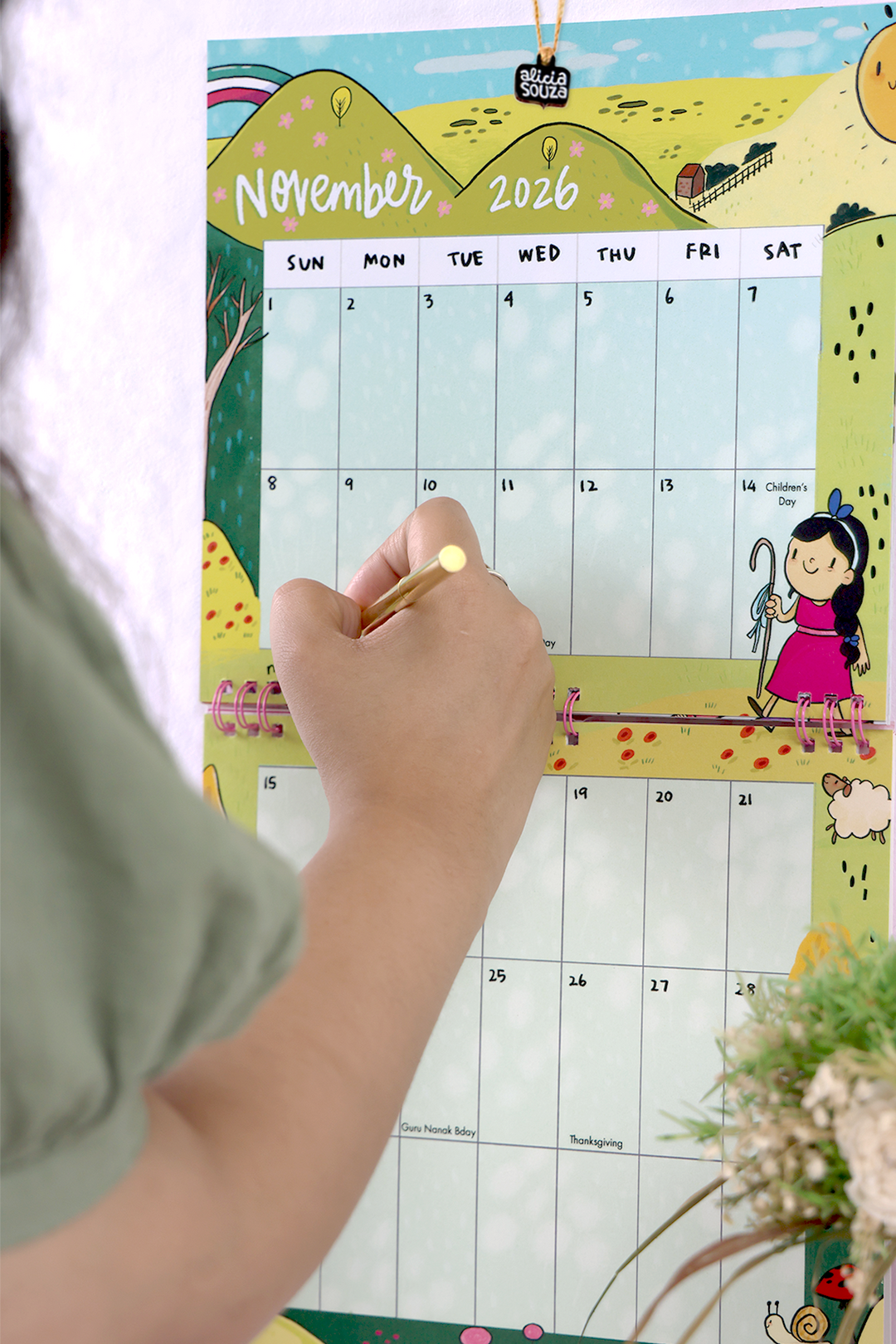 2026 Everyday Happiness Wall Calendar