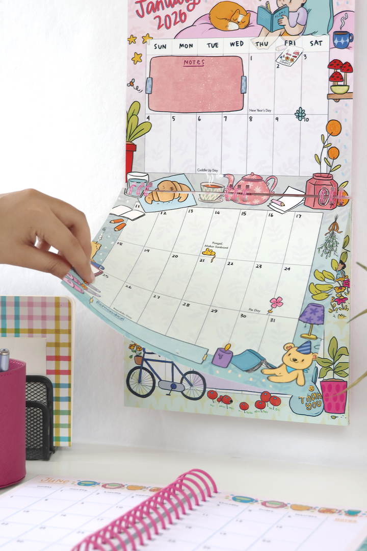 2026 Everyday Happiness Wall Calendar