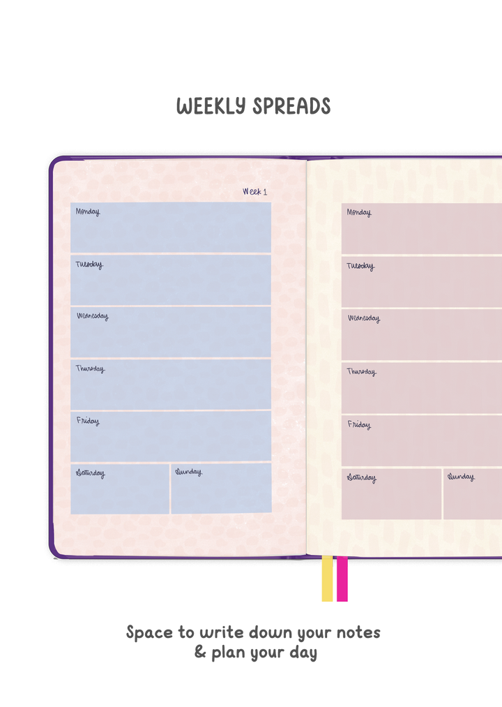 The Joy Undated Combo Yearly + Weekly Planner