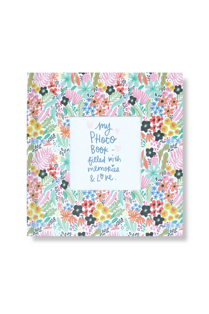 Yellow & Blue Floral Mini Photo Album