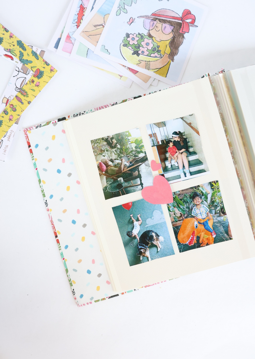 Yellow & Blue Floral Mini Photo Album