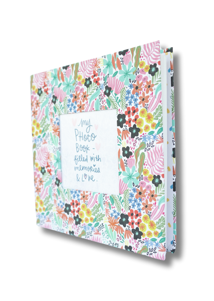 Yellow & Blue Floral Mini Photo Album