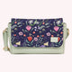 Purple Floral Sling Bag