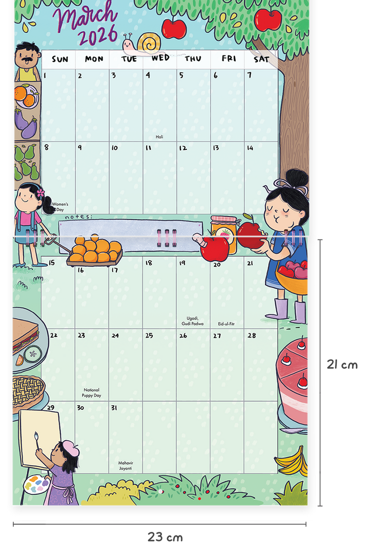 2026 Everyday Happiness Wall Calendar